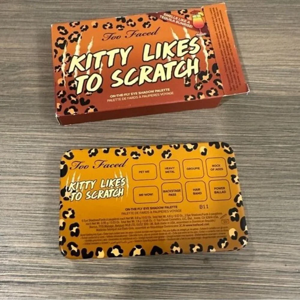 Too Faced On The Fly Eyeshadow Palette Kitty Likes To Scratch - NEW IN BOX